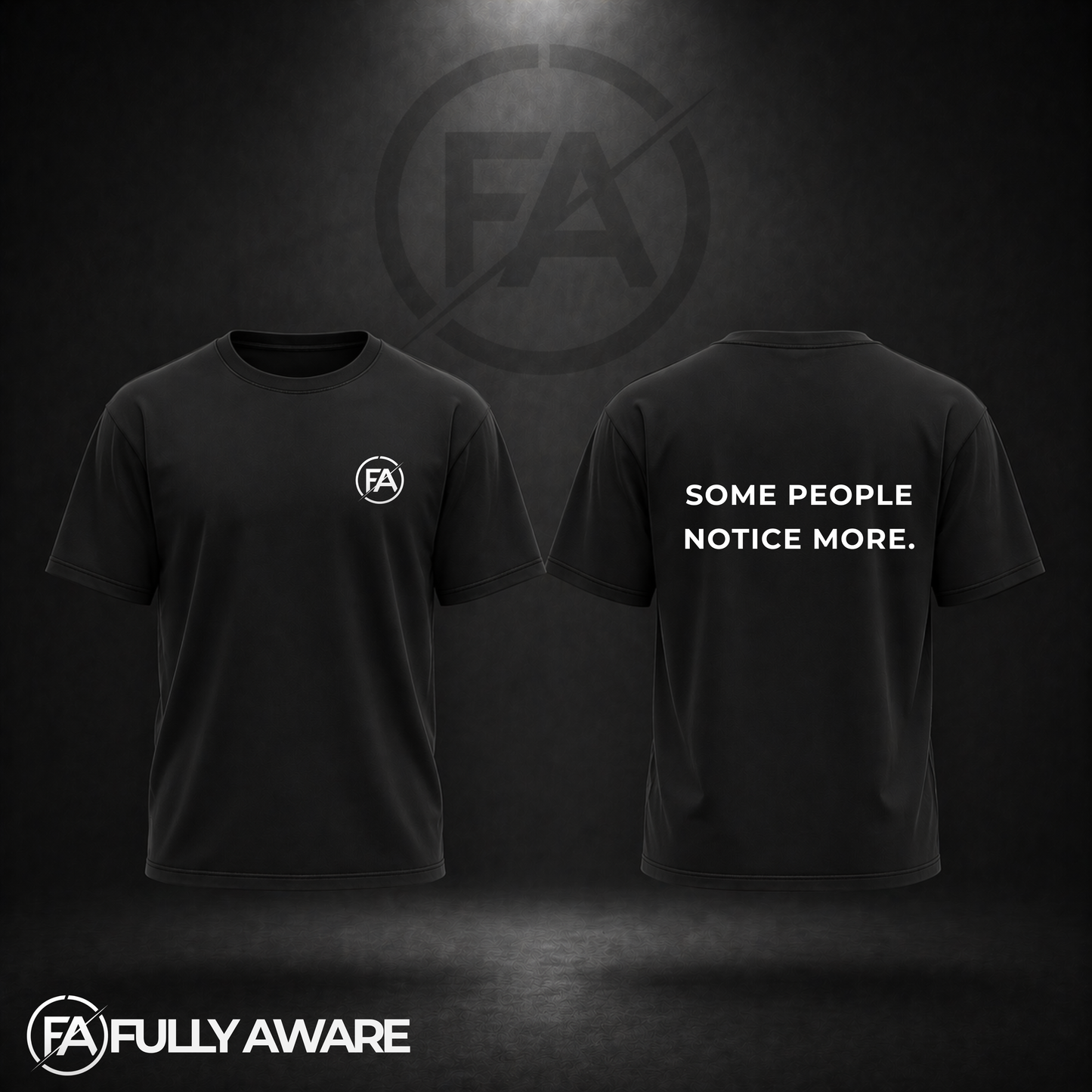 FULLY AWARE. SOME PEOPLE NOTICE MORE. | Oversized Heavyweight T-Shirt.