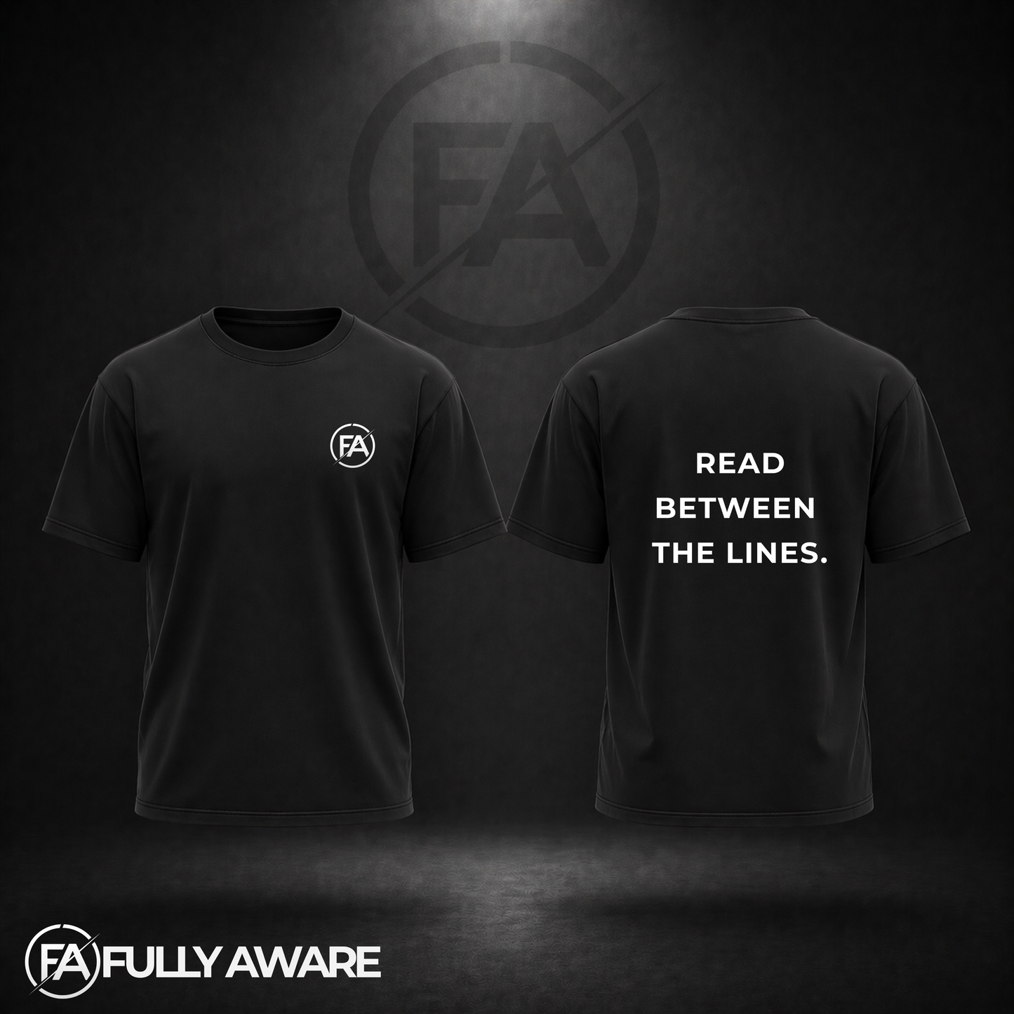 FULLY AWARE. READ BETWEEN THE LINES. | Oversized Heavyweight T-Shirt.